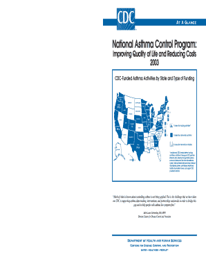 Examples of CDC&#039;s National Asthma Control Partners  Form