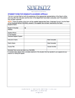 PROCEDURE for IMPLEMENTING ACADEMIC New Paltz  Form