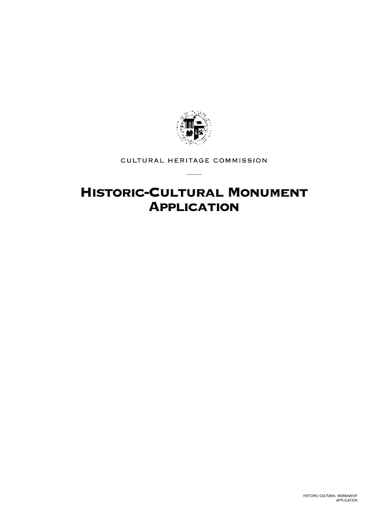 Historic Cultural Monument Application Historic Echo Park Historicechopark  Form