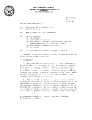 United States Marine Corps the United States Government Manual  Form