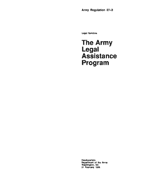 The Army Legal Assistance Program  Form