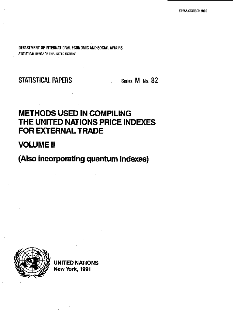 METHODS USED in COMPILING the UNITED NATIONS PRICE  Form