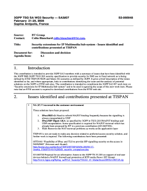 S3 050048IMS Security Extentions 3GPP 3gpp  Form