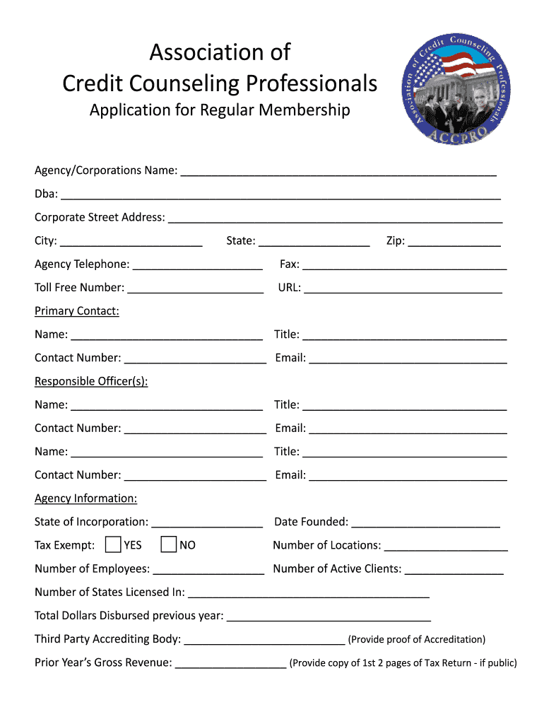 ACCPros Regular Membership Application Pub  Form
