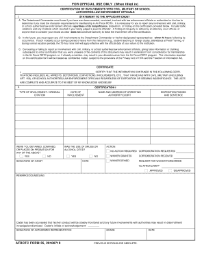 Afrotc Form 35