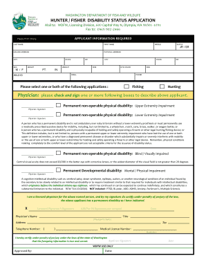 Google Hunter Disability Status Application Form