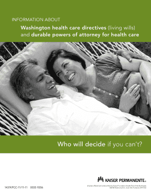 Kaiser Permanente Advance Directive Form