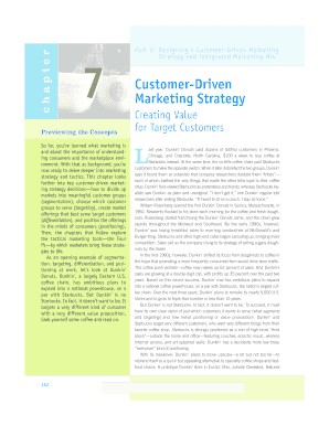 Customer Driven Marketing Strategy PDF  Form