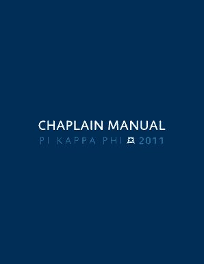 Pi Kappa Phi Chaplain Manual  Form