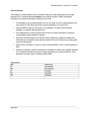 Cochrane Data Extraction Template Cochrane Public Health  Form