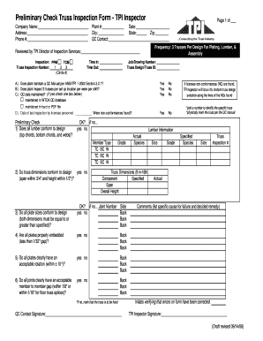 Ansi Tpi Inspection Forms