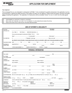 Bi Mart Online  Form