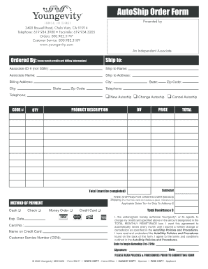 Yougevity Application Form