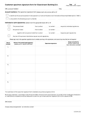 How to Fill Specimen Signature Card  Form