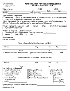  Hill Physicians Authorization Request Form 2019