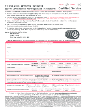 Mycertifiedservicerebates  Form