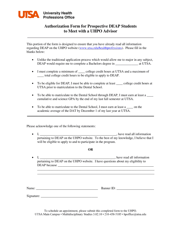 Utsa Application  Form