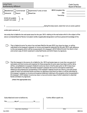  Cook County Anti Predatory Lending Form 2012-2024