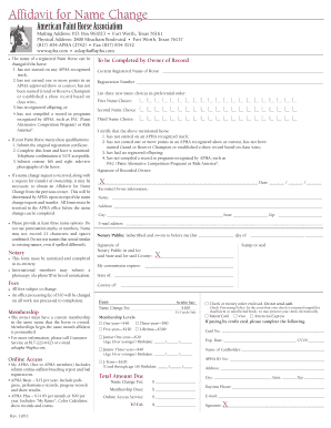 Apha Name Change  Form