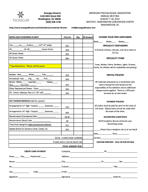 Function Prospectus Format