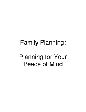 Peace of Mind Planner PDF  Form