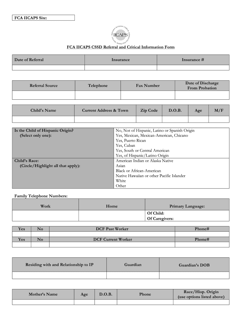 Iicaps Referral Form