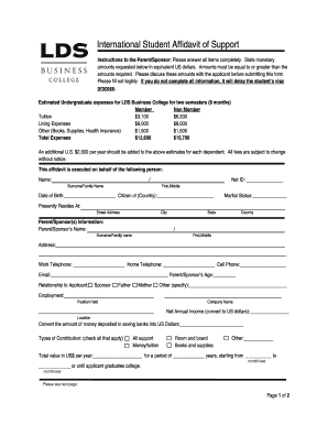 Lds Business College Application  Form