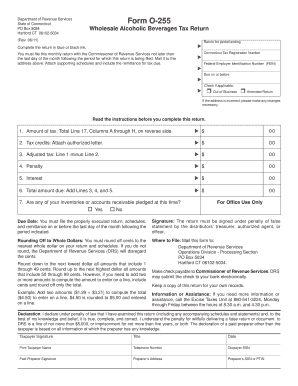 Fillable Form O 255