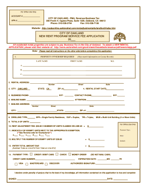 Cedaonlineoaklandnetcomrentadjustmentsitelandlordindexcom Form