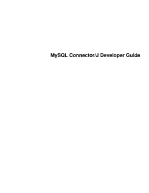 MySQL ConnectorJ Developer&#039;s Guide Download MySQL  Form