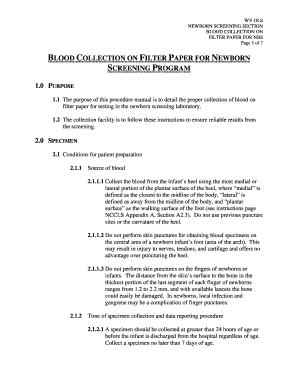 NEWBORN SCREENING SECTION  Form