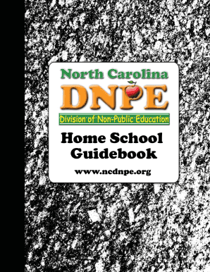 Ncdnpe Homeschool  Form