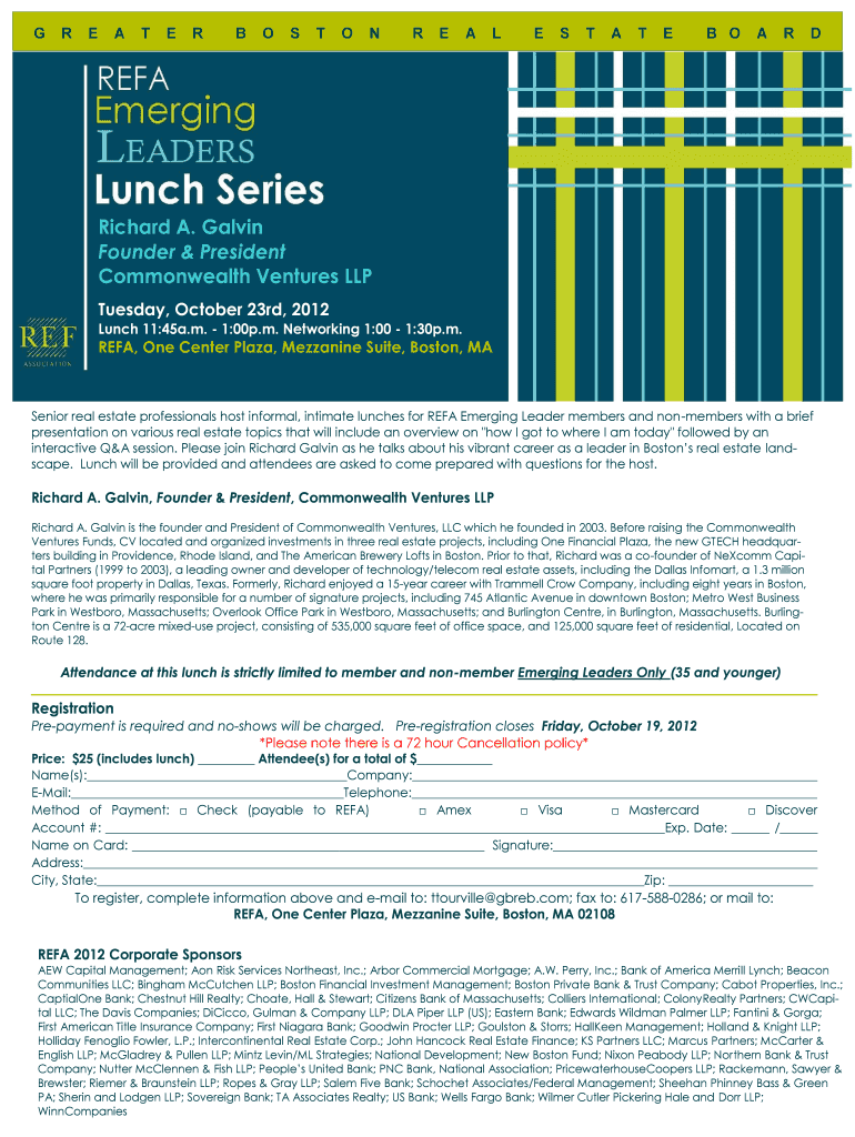 Printable Registration Flyer Greater Boston Real Estate Board  Form