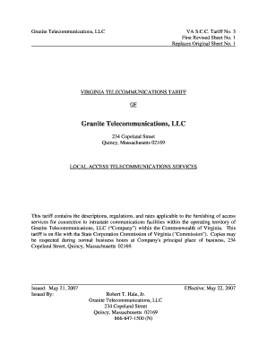 Granite Telecommunications, LLC  Form