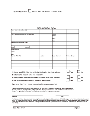 Download the ADC Electronic Application Here the Vermont Vtcertificationboard  Form