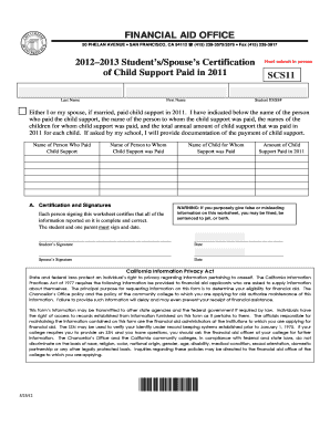 *SCS11* City College of San Francisco  Form