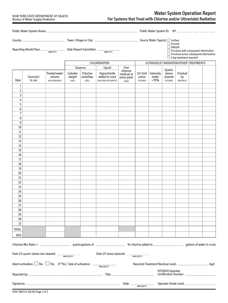 Doh 360cuv PDF Awqr Form