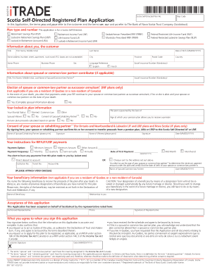 17 Scotia Self Directed Registered Plan Scotiabank  Form