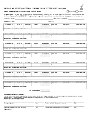 Seattle Public Schools Extra Time Form