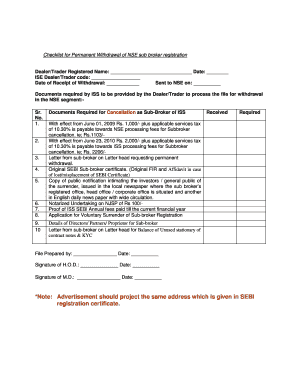 3 NSE Forms for Permanent Withdrawal Sub Brokership DOC