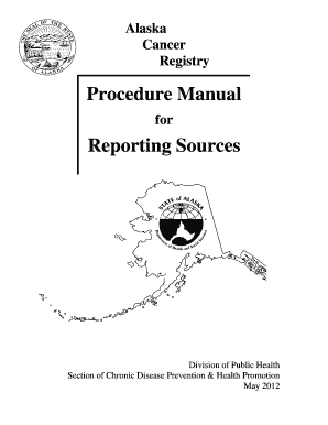 ACR Cancer Reporting Form Alaska Department of Health and Dhss Alaska