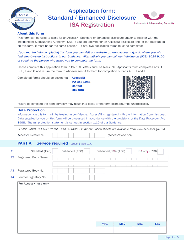 Enhanced Disclosure Application Form Belfast Royal Academy