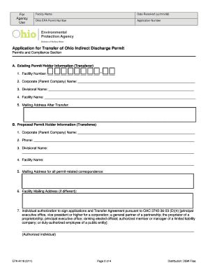 Pretreatment Program  Form