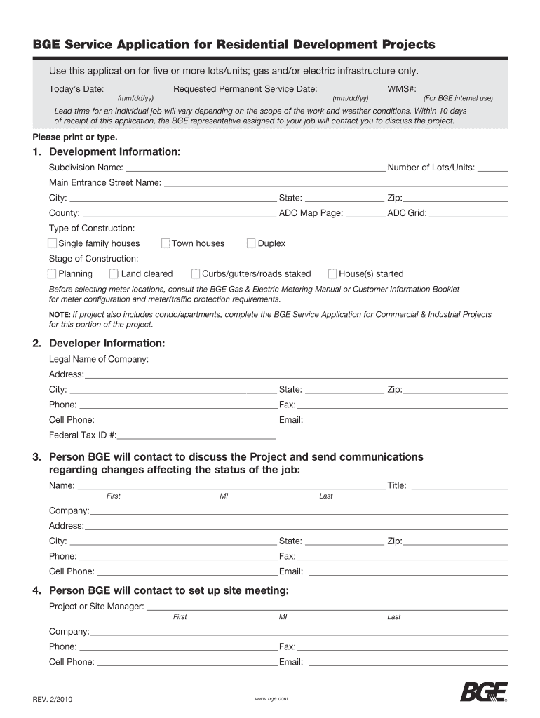 Bge Rebate Application Form