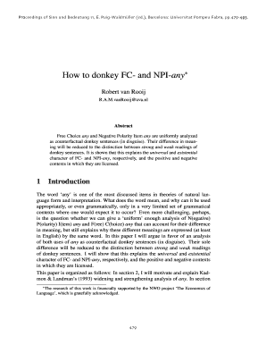 How to Donkey FC and NPI Any Corpora Parles Upf Universitat  Form