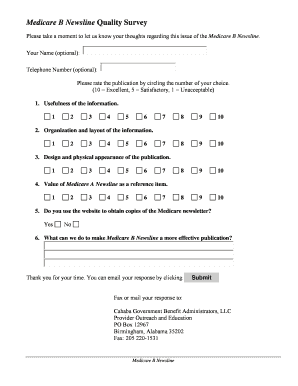 Medicare Part B Newsline March Cahaba GBA  Form