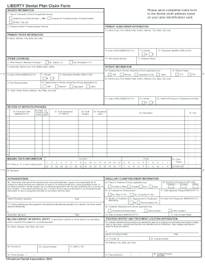 Liberty Dental Claim Form