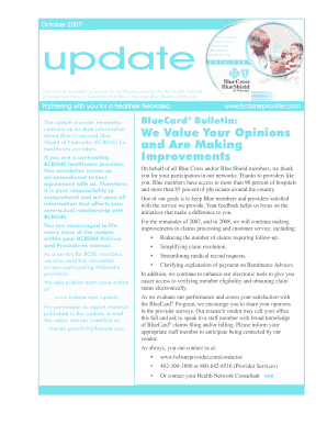 A Bimonthly Newsletter Produced for Healthcare Providers by the Health Network  Form