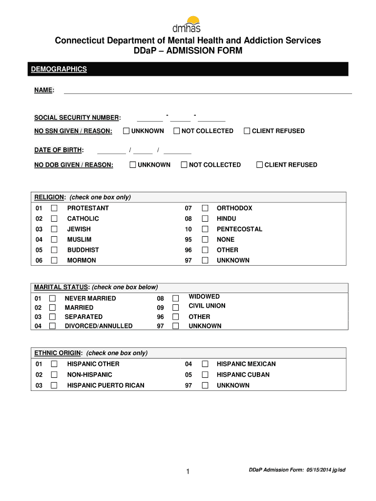  Ddap Forms 2014-2024