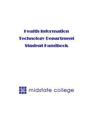 Health Information Technology Student Handbook Midstate College Online Midstate